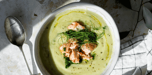 Bowl of Salmon & Fennel Soup