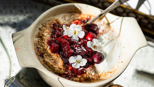 Warm Eggnog Chia Porridge