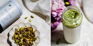 Iced Matcha with Pistachio Milk