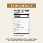 Bison Bone Broth Elixir Nutrition Facts