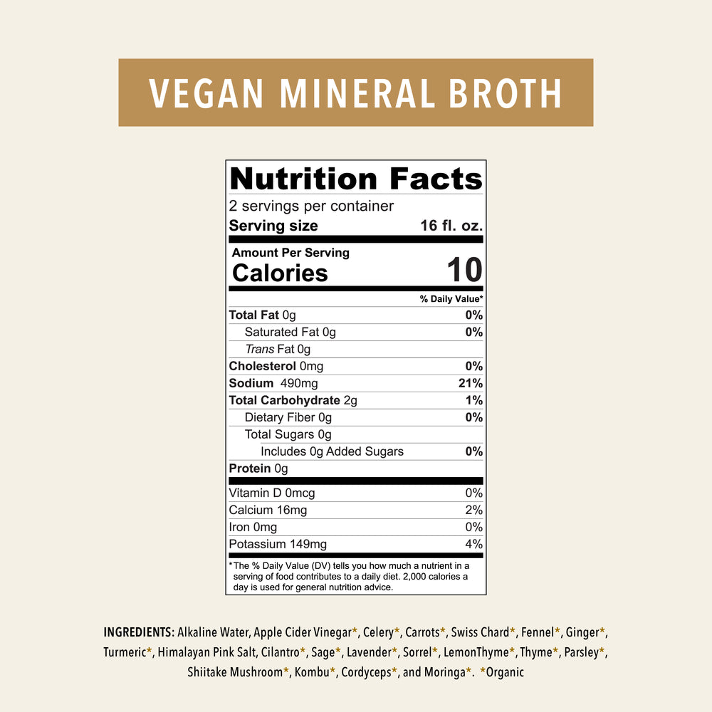 Vegan Mineral Broth Elixir Nutrition Facts
