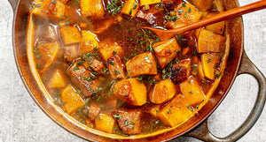 Ginger Beef Stew - made with owl beef bone broth elixir