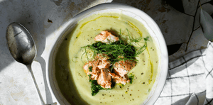 Bowl of Salmon & Fennel Soup