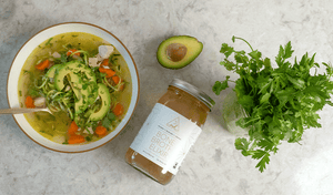 Grain & Allium Free Chicken 'Noodle' Soup