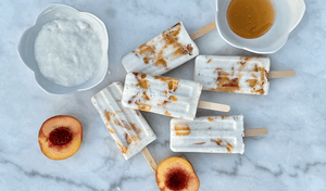 Peaches and Cream Popsicles