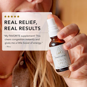 "My FAVORITE supplement! This clears congestion instantly and gives me a little boost of energy." Mary