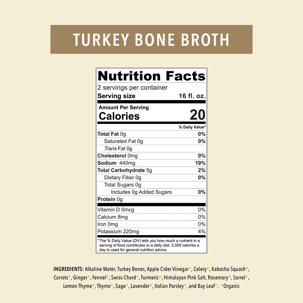 Organic Turkey Bone Broth Elixir - OWL Venice
