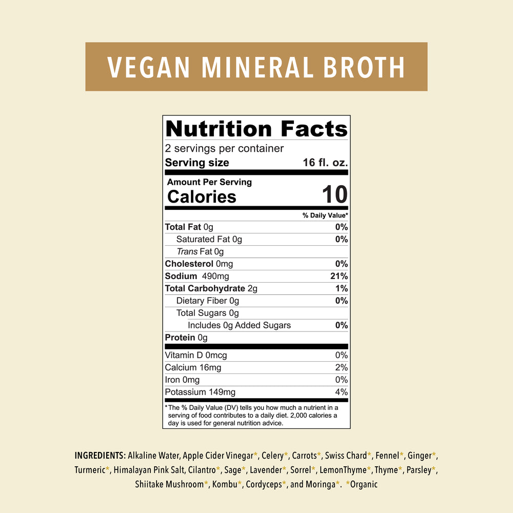 Organic Vegan Mineral Broth Elixir - OWL Venice